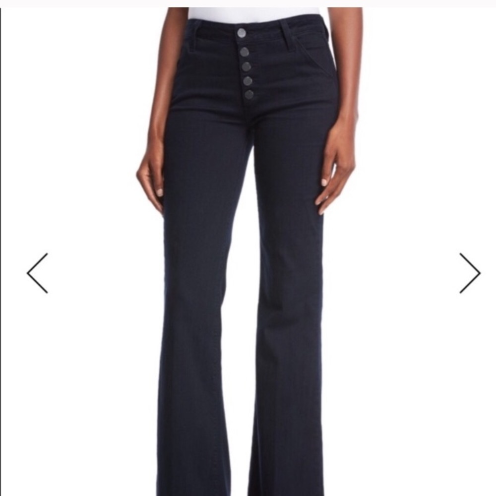 PAIGE Genevieve Button Front Flare Jeans 26